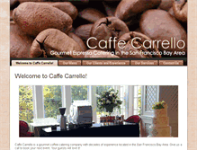 Tablet Screenshot of caffecarrello.com